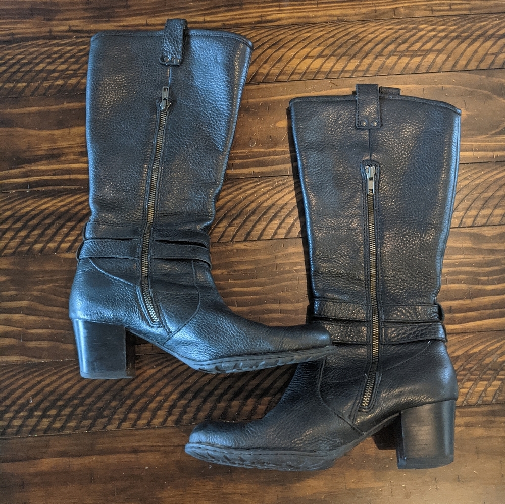 Born leather mid-calf boots size 9